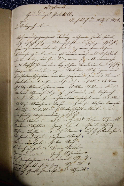 Das Protokollbuch der FFW Recheldorf